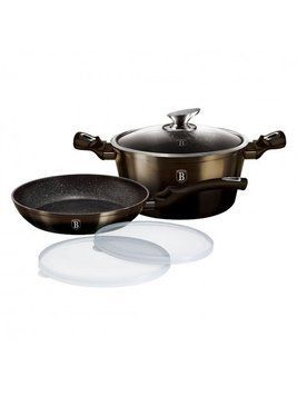 Набір посуду 5 предмет Berlinger Haus Metallic Line Shiny Black Edition (BH-6616) BH-6616 фото