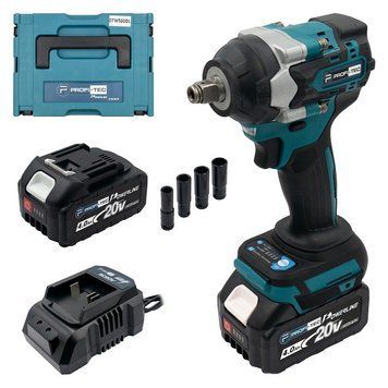 Аккумуляторный гайковерт PROFI-TEC DTW500BL POWERLine (2&times;PT2040 (4.0 Ач), зарядное устройство) 006349P фото