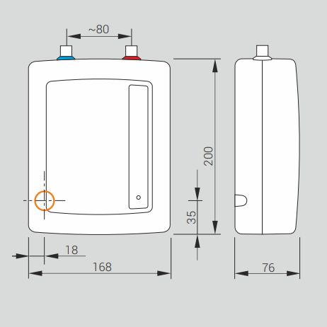 Проточний водонагрівач Kospel EPO2-6 AMICUS Amicus EPO2 - 6 фото