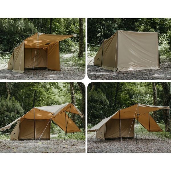 Намет одномісний із тентом Naturehike CNK2450WS026, коричневий 6927595713334 фото