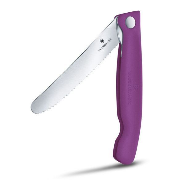 Складаний ніж для пікніка Victorinox Swiss Classic 11см хвил фіол 6.7835.FC1 6.7835.FC1 фото