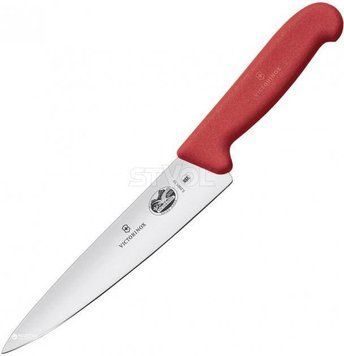 Ніж кухонний обробний Victorinox Fibrox 19 см, червоний 5.2001.19 фото