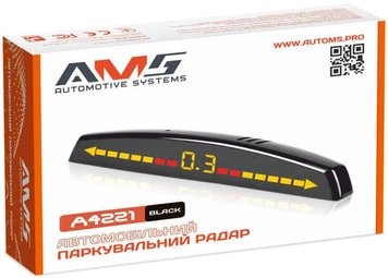 Паркувальний радар AMS A4221 Black 12213 фото