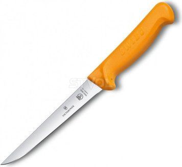 Ніж кухонний обваловувальний Victorinox Swibo Boning, вузький, помаранчевий, 14 см 5.8401.14 фото