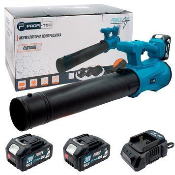 Акумуляторна повітродувка PROFI-TEC PLB2036BL POWERLine (2&times;PT2050HE (4.0 Аг), зарядний пристрій) 005536P фото