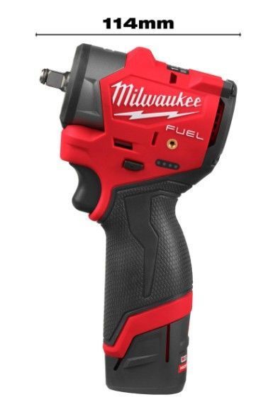 Гайковерт акумуляторний 3/8'' MILWAUKEE з кільцем M12 FSCIWF38-252X, 305Нм (зарядний пристрій, 2 акум. Х 2,5Аг, HD кейс) 4933498970 фото