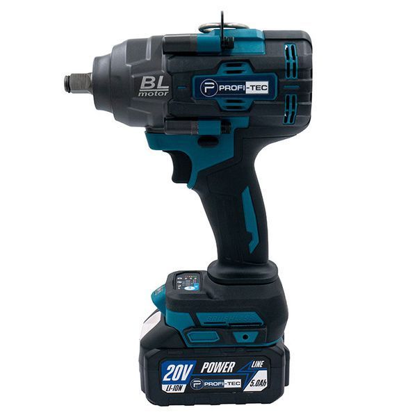 Аккумуляторный гайковерт PROFI-TEC PTW1002BL POWERLine (2&times;PT2050MP (4.0 Ач), зарядное устройство) 005946P фото