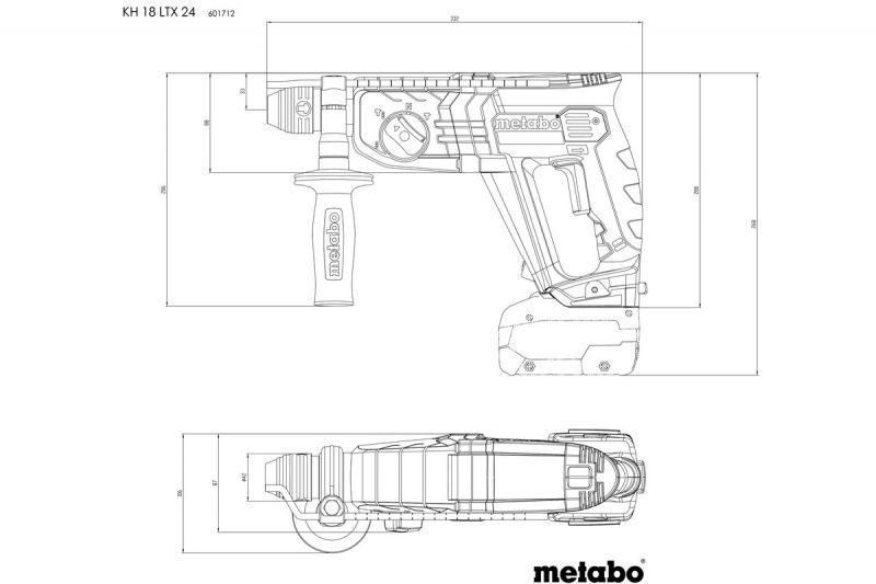 Акумуляторний перфоратор Metabo KH 18 LTX 24 Каркас MetaBox 601712840 601712840 фото