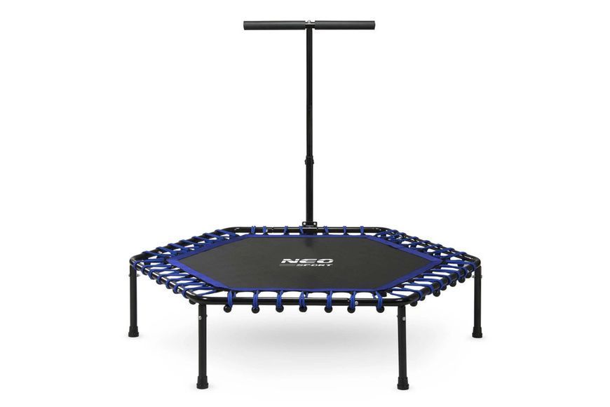 Батут для фітнесу Neo-Sport 1102 з поручнем 4 фути 127 см чорно-синій 5903890604332 5903890604332 фото