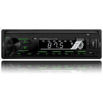 Автомагнитола FANTOM FP-024 Black/Green 60143 фото