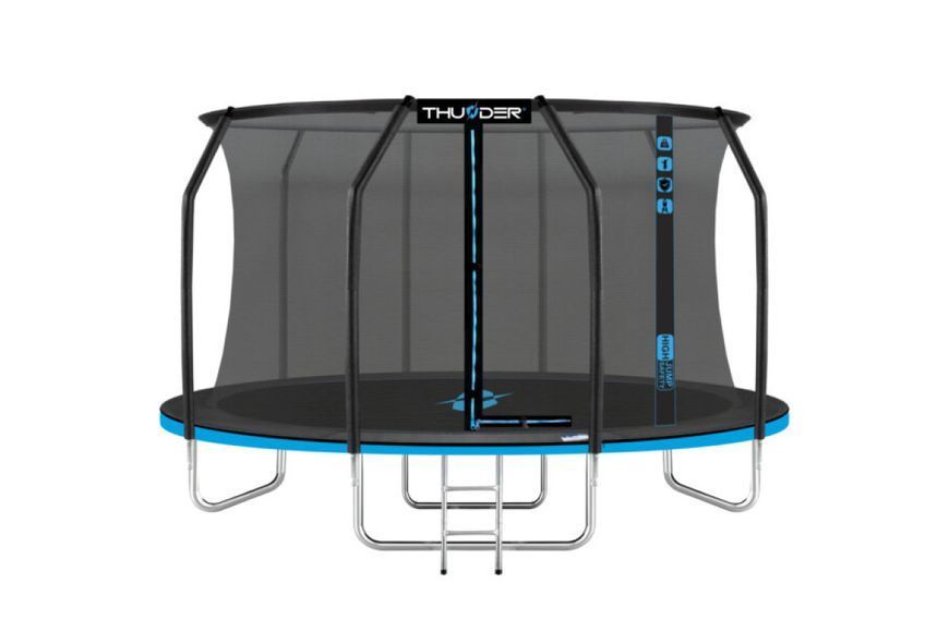 Батут THUNDER INSIDE ELITE з внутрішньою сіткою 12 футів 374 см чорно-блакитний INSIDE-ELITE-12FT-BLUE INSIDE-ELITE-12FT-BLUE фото