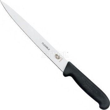 Ніж кухонний філейний Victorinox Fibrox 18 см, чорний 5.3703.18 фото