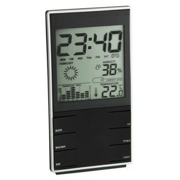 Метеостанция чёрная 140х75х20 мм (35110201) 35110201 фото