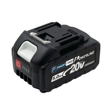 Аккумуляторная батарея PROFI-TEC PT2050B POWERLine (20В, 5C, 5.0 Ач, с индикатором заряда) 005745P фото