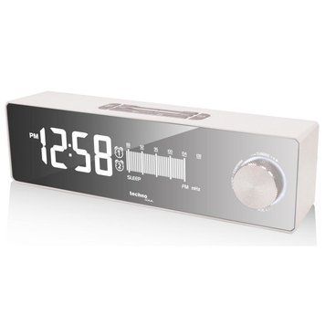 Часы настольные с радио Technoline WT483 White/Silver (WT483) DAS302714 фото