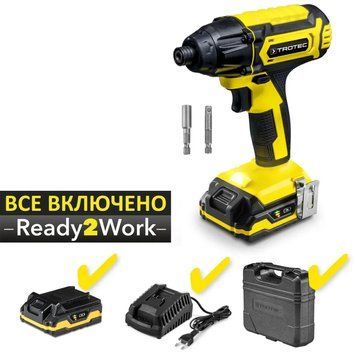Гвинтоверт імпульсний акумуляторний Trotec PIDS 10-20V + кейс (4410000601) DAS302801 фото