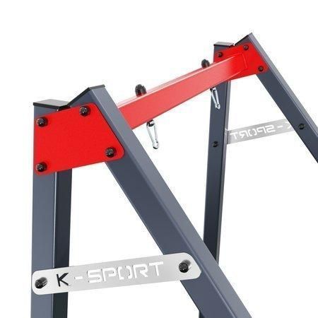 Каркас для гойдалки K-SPORT КSОZ016, 164 х 140 х 206 см - червоно-сірий KS-246 фото