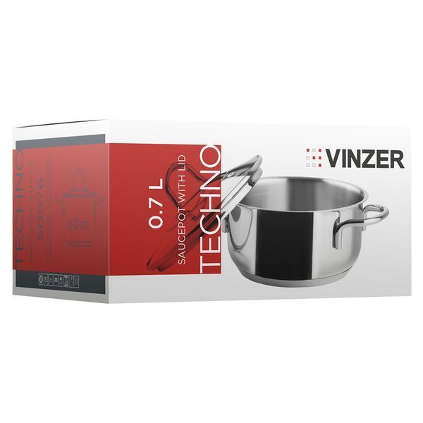 Каструля з кришкою Vinzer Techno 0,7 л 50076 50076 фото