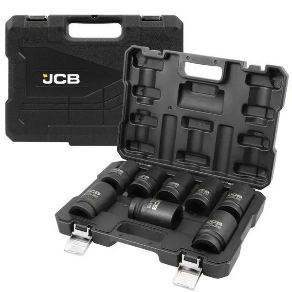 Набір головок ударних глибоких 8 од. 1'' (6-гр.) JCB Tools JCB-8081-5MPB JCB-8081-5MPB фото
