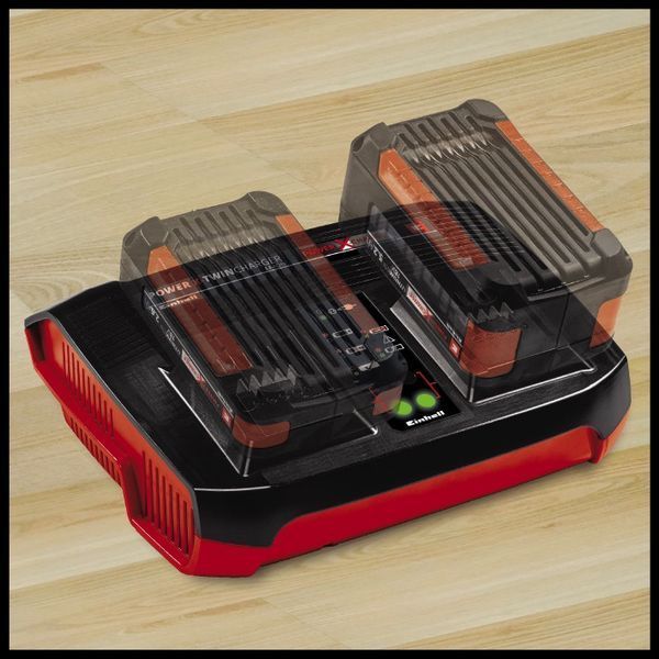 Пристрій зарядний на два акумулятора Einhell Power-X-Twincharger 3 A (4512069) 4512069 фото