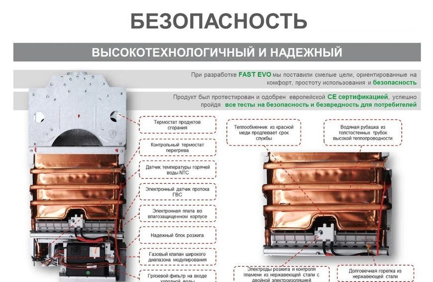 Колонка газова ARISTON FAST EVO ONT B 11 NG UA (4332003) 4332003 фото