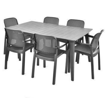Комплект садовой мебели HECHT SAMANA SET GRAPHITE 6 HECHTSAMANASETGRAPHITE6 фото