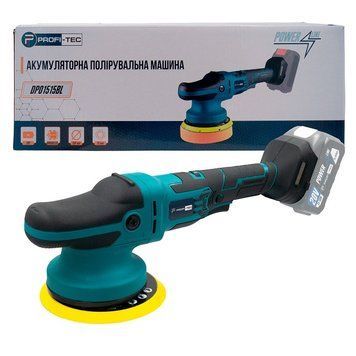 Акумуляторна ексцентрикова полірувальна машина PROFI-TEC DPO1515BL POWERLine (без акумулятора та зарядного 005949P фото
