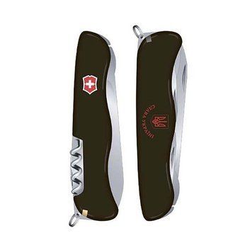 Нож Victorinox Nomad Ukraine Слава Украине+Трезубец красный 0.8353.3R9 0.8353.3R9 фото