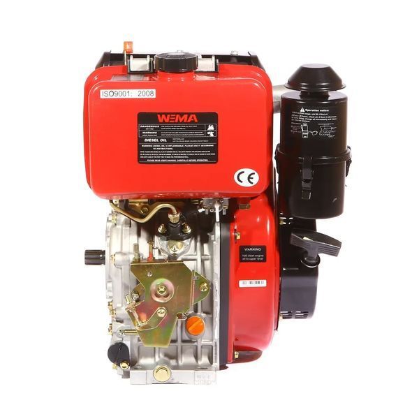 Двигун дизельний Weima wm186fbes (r) 9.5 л. с. (шпонка, 1800об./хв) + редуктор 21054 фото