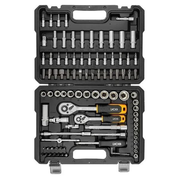 Набір інструментів 94 пр. 1/4", 3/8" (6-гр.) (4-22 мм) JCB Tools JCB-4941-5DS JCB-4941-5DS фото