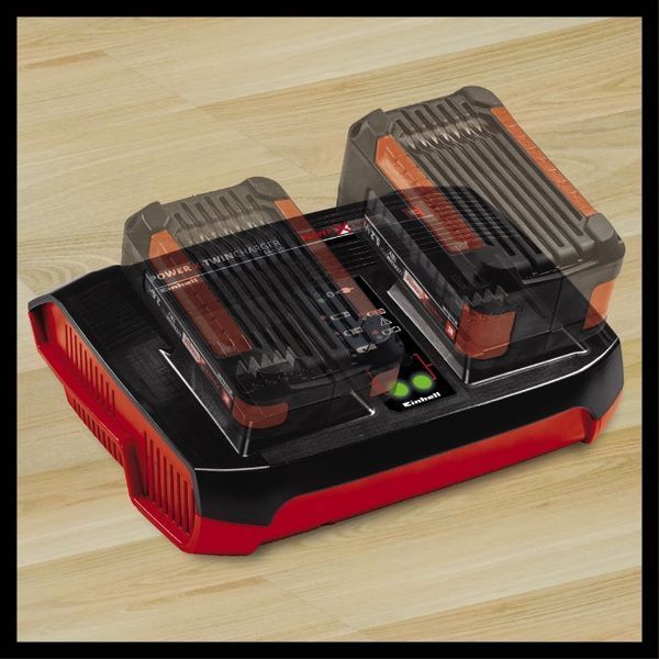 Акумулятор + зарядний пристрій на два акум. Einhell 18V 2x3.0Ah Twincharger Kit (4512083) 4512083 фото