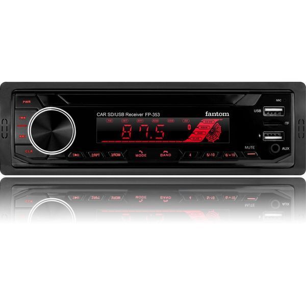 Автомагнітола FANTOM FP-353 Black/Multicolor 58601 фото