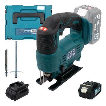 Акумуляторний лобзик PROFI-TEC PGS2080BL POWERLine (1&times;PT2040EP (4.0 Аг), зарядний пристрій) 7069 007069P фото