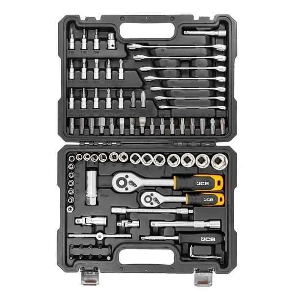 Набір інструментів 82 пр. 1/4", 3/8" (6-гр.) (4-22 мм) JCB Tools JCB-4821-5DS JCB-4821-5DS фото