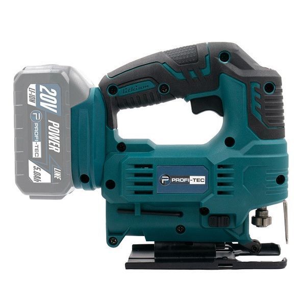 Акумуляторний лобзик PROFI-TEC PGS2080BL POWERLine (1&times;PT2040EP (4.0 Аг), зарядний пристрій) 7069 007069P фото