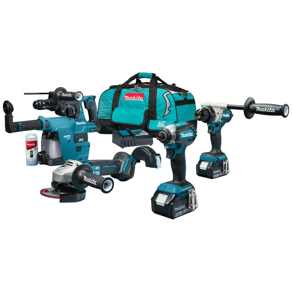 Набір інструментів Makita DLX4155TX1 (DDF486Z, картридж153Z, DGA504Z, DHR243Z, DX07) DLX4155TX1 фото