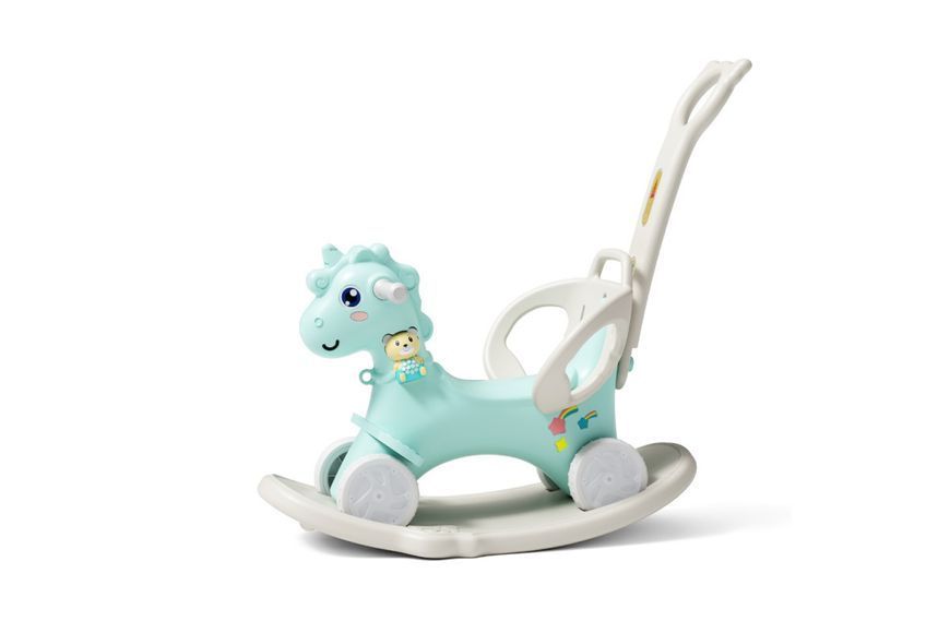Коник-гойдалка 4в1 inSPORTline Mustangino, м'ятний 26671-1 26671-1 фото