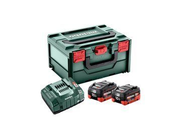 Комплект аккумуляторных батарей Metabo 2*10.0 Ач 18 В LiHD + ASC 145 + METABOX 215 (Безкоштовна доставка) 685142000 фото