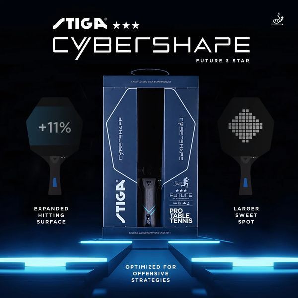 Ракетка для настільного тенісу Stiga Cybershape Future 3 Star FL (1213-0304-35) 931284 фото