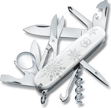 Ніж Victorinox Swiss Army Explorer, білий, в подарунковій упаковці "Зима" 1.6703.77 фото