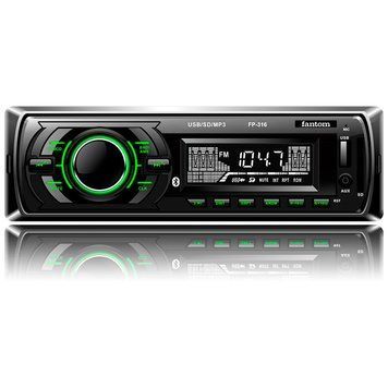 Автомагнитола FANTOM FP-316 Black/Green 56807 фото