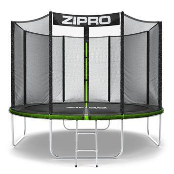 Батут Zipro Jump Pro із зовнішньою сіткою 10 футів 312 см чорно-зелений 5902659840721 фото