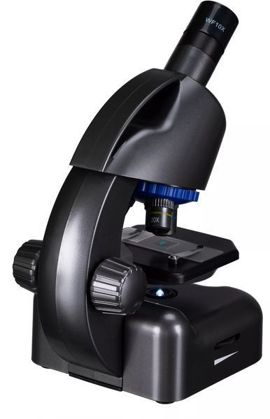 Мікроскоп Bresser Junior CM-04 100x-900x Black з набором для дослідів і адаптером для смартфона (14951) 931504 фото
