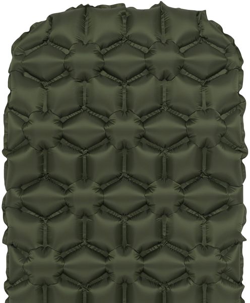 Килимок надувний Highlander Nap-Pak Inflatable Sleeping Mat 5 cm Olive (AIR071) 929796 фото