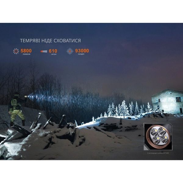 Ліхтар тактичний з УФ світлом Fenix TK35R 5800 лм TK35R фото