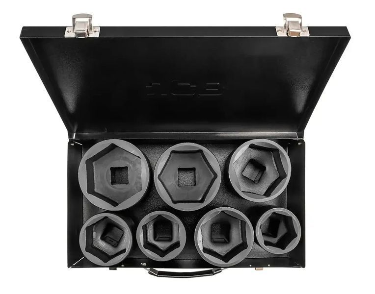 Набір головок ударних 7 од. 1" (6-гр.) (46-75 мм) JCB Tools JCB-8071-5MPB JCB-8071-5MPB фото