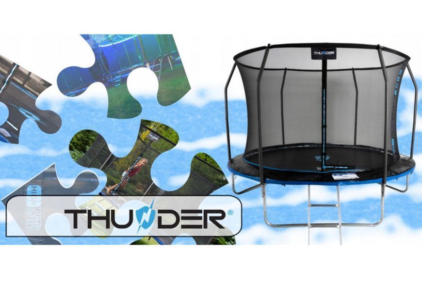 Батут THUNDER INSIDE ELITE з внутрішньою сіткою 6 футів 183 см чорно-блакитний INSIDE-ELITE-6FT-BLUE INSIDE-ELITE-6FT-BLUE фото