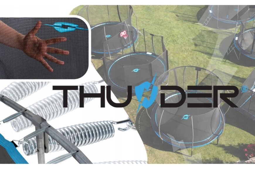 Батут THUNDER INSIDE ELITE з внутрішньою сіткою 6 футів 183 см чорно-блакитний INSIDE-ELITE-6FT-BLUE INSIDE-ELITE-6FT-BLUE фото