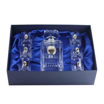 Сет Boss Crystal &laquo;ГАРМОНІЯ ГОРІЛЧНИЙ&raquo;, графін, 6 чарок, срібло BCR7O фото