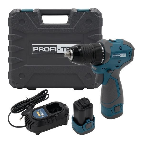 Акумуляторний шуруповерт PROFI-TEC PPCD5516 (2&times;PPT1620 (2.0 Аг), зарядний пристрій) 007152P фото